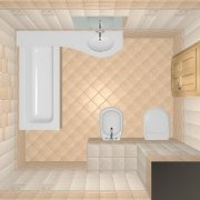 Layout ng mga tile sa banyo: isang listahan ng mga posibleng pagpipilian at scheme na may mga halimbawa