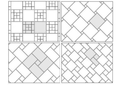 Modular na mga layout ng tile