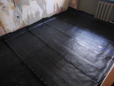 Roll waterproofing para sa sahig