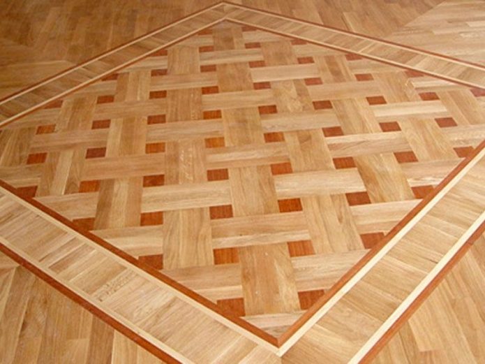 Sining na basket ng parquet