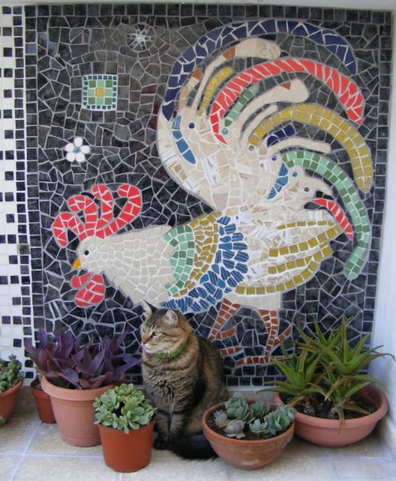 Mosaic wall panel