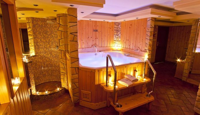 Basement home spa