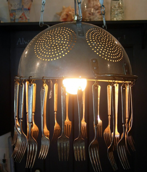 Utensil Chandelier