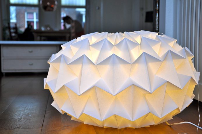 origami lampshade