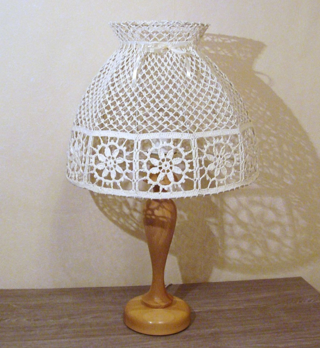 Niniting lampshade