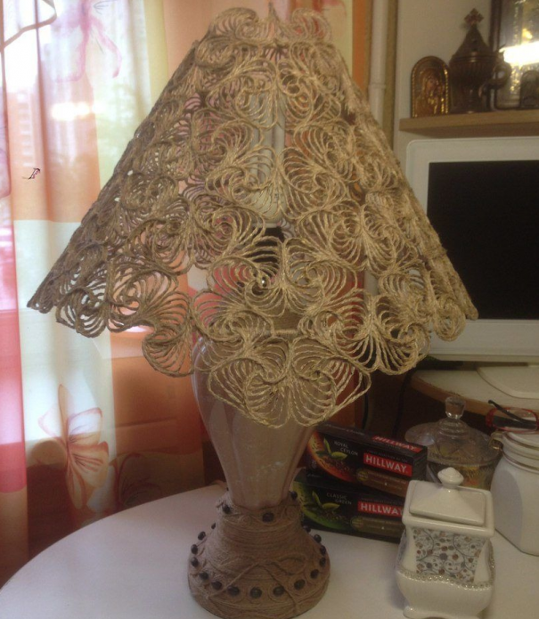 twine lampshade