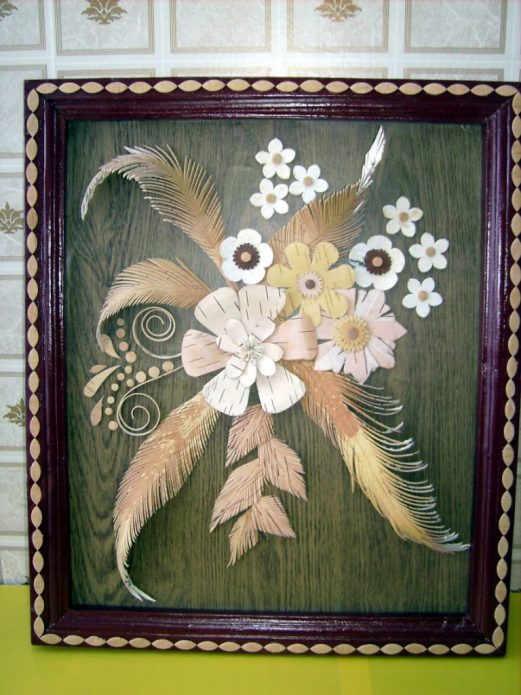 applique na gawa sa birch bark